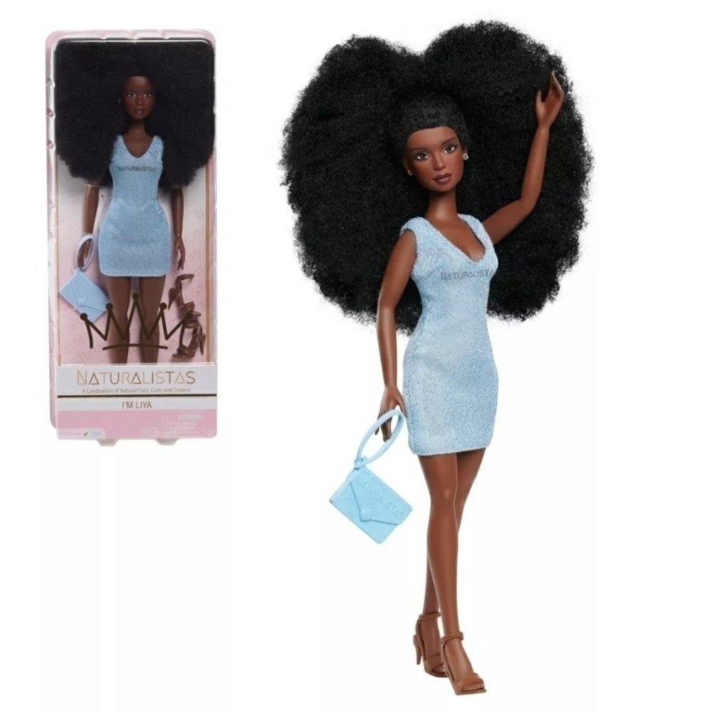 Naturalists Fashion Doll Liya A Celebration of Natural Coils, Curls and Crowns
